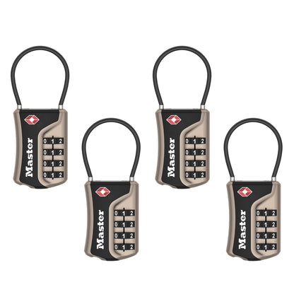 Master Lock TSA Approved Combination Luggage Lock, 2-Pack, 4697BLUEC2