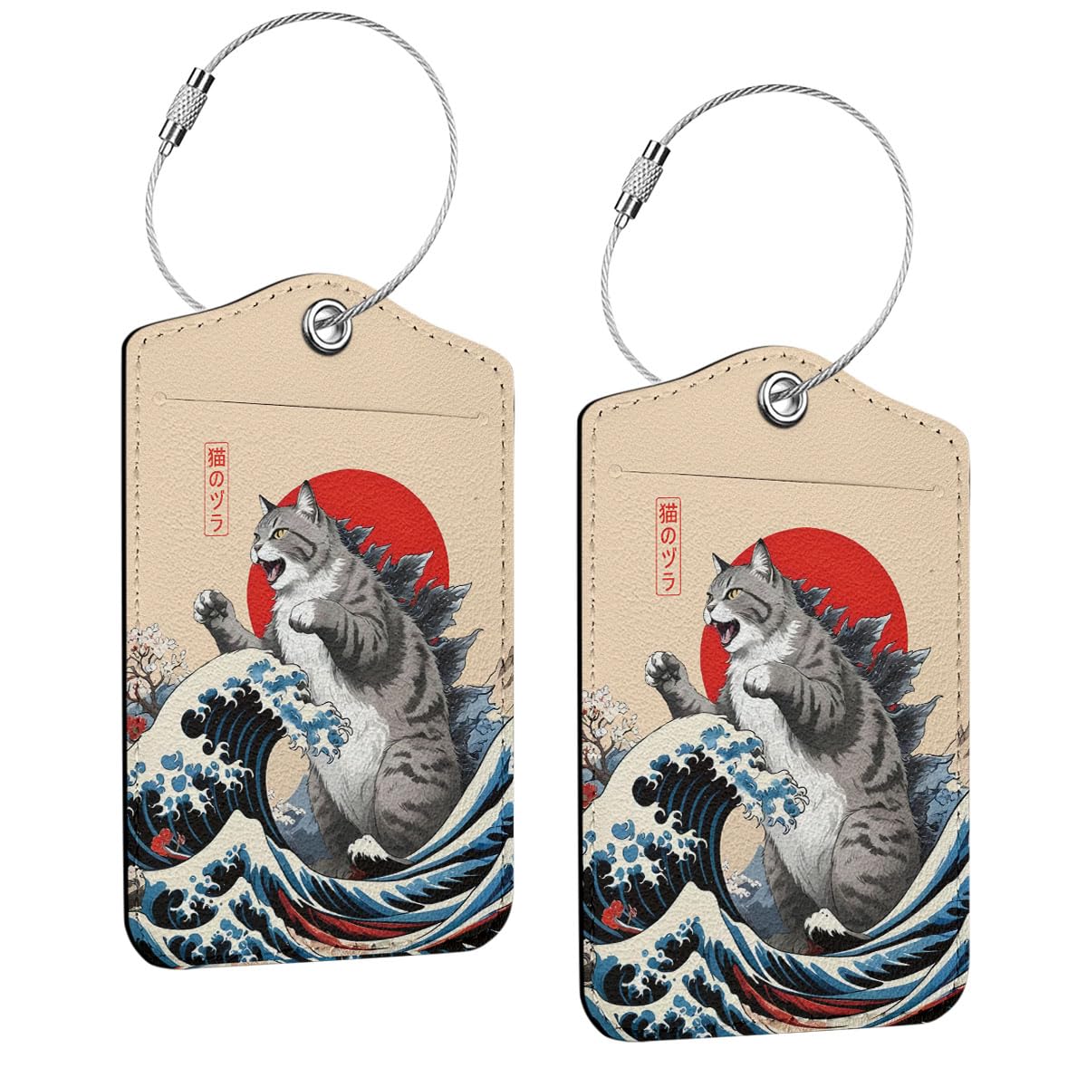 Funny Luggage Tag, Quotes Suitcase Tags with Privacy Flap Metal Loop