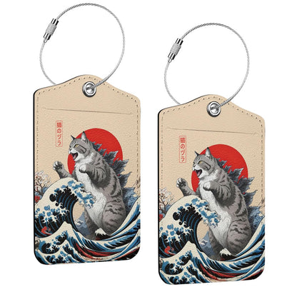 Funny Luggage Tag, Quotes Suitcase Tags with Privacy Flap Metal Loop