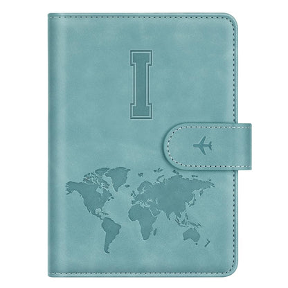 Passport Holder Cover Initial Letter A-Z Travel Wallet Personalized