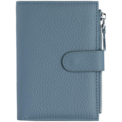 Passport wallet and Card Slot Combo RFID Blocking Leather Travel Passport Wallet for Men and Women with Zippered Coins Pocket Passport holder, Deep Green