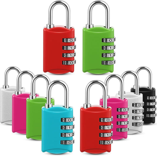 Moxweyeni 10 Pcs Digit Combinations Padlock Safe Cipher Lock