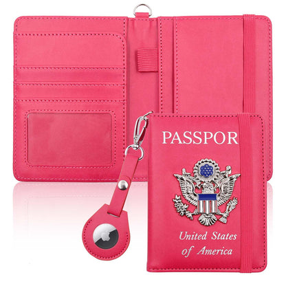 Passport Holder for Travel,Passport Cover Case with RFID (purple)