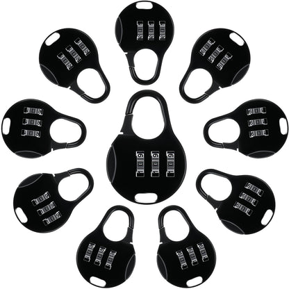 Moxweyeni 10 Pcs Digit Combinations Padlock Safe Cipher Lock