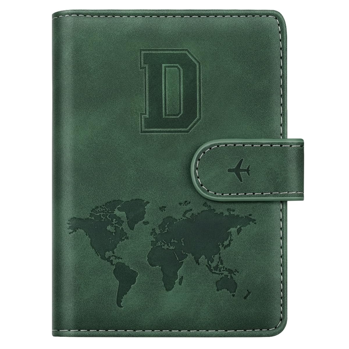 Passport Holder Cover Initial Letter A-Z Travel Wallet Personalized
