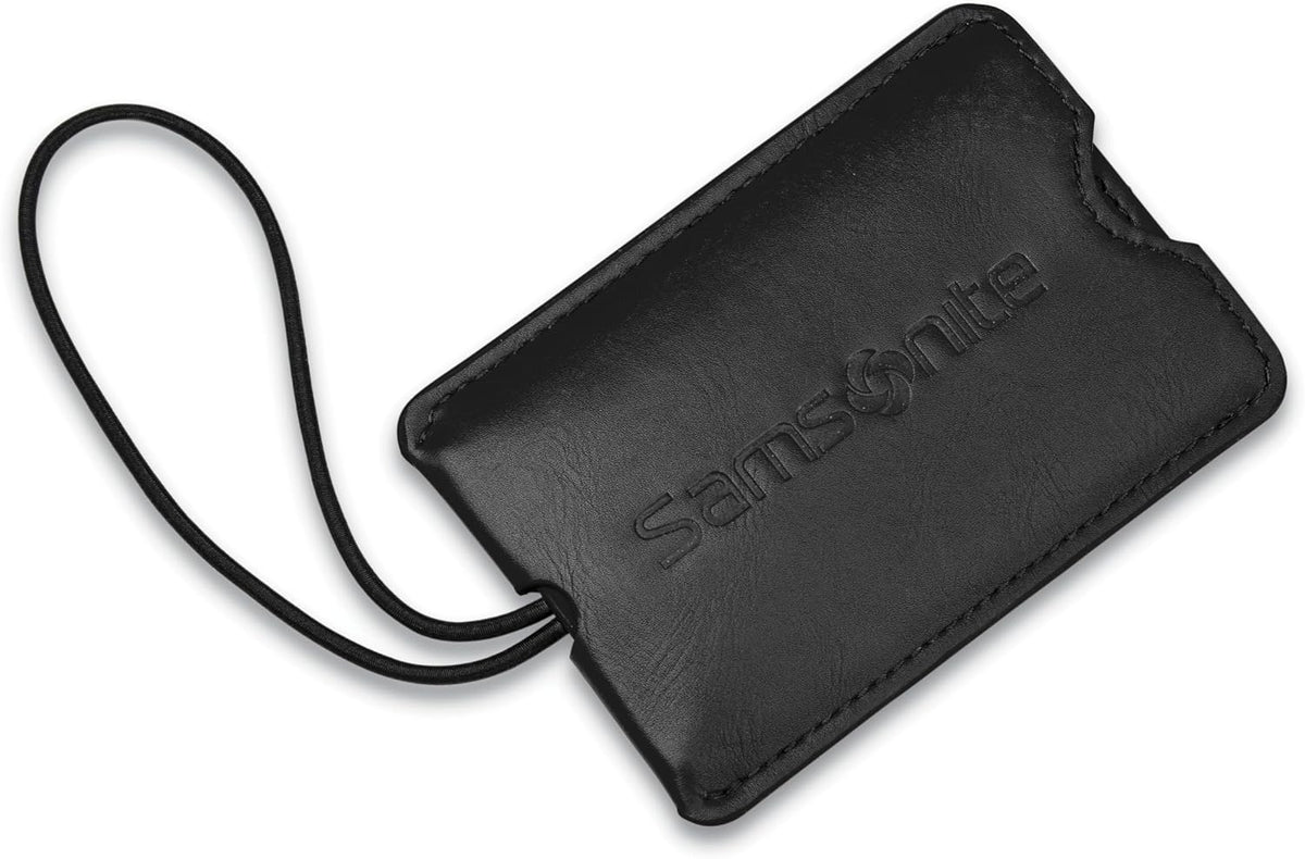 Samsonite 2-Pack Vinyl ID Tags, Black