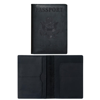 HIFA Leather Passport Holder, Handmade Passport Cover with Card and Ticket Slot - Genuine Leather, Elegant Design, Easy Access - Passport Case, Passport Wallet, Passport Holder