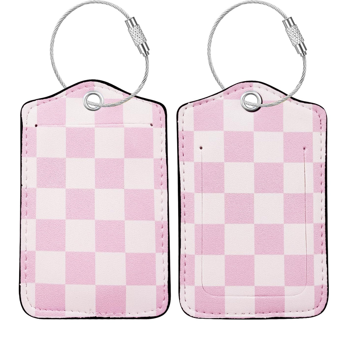 Luggage Tag, Premium Faux Leather Travel ID Tag, Stylish Suitcase Accessory