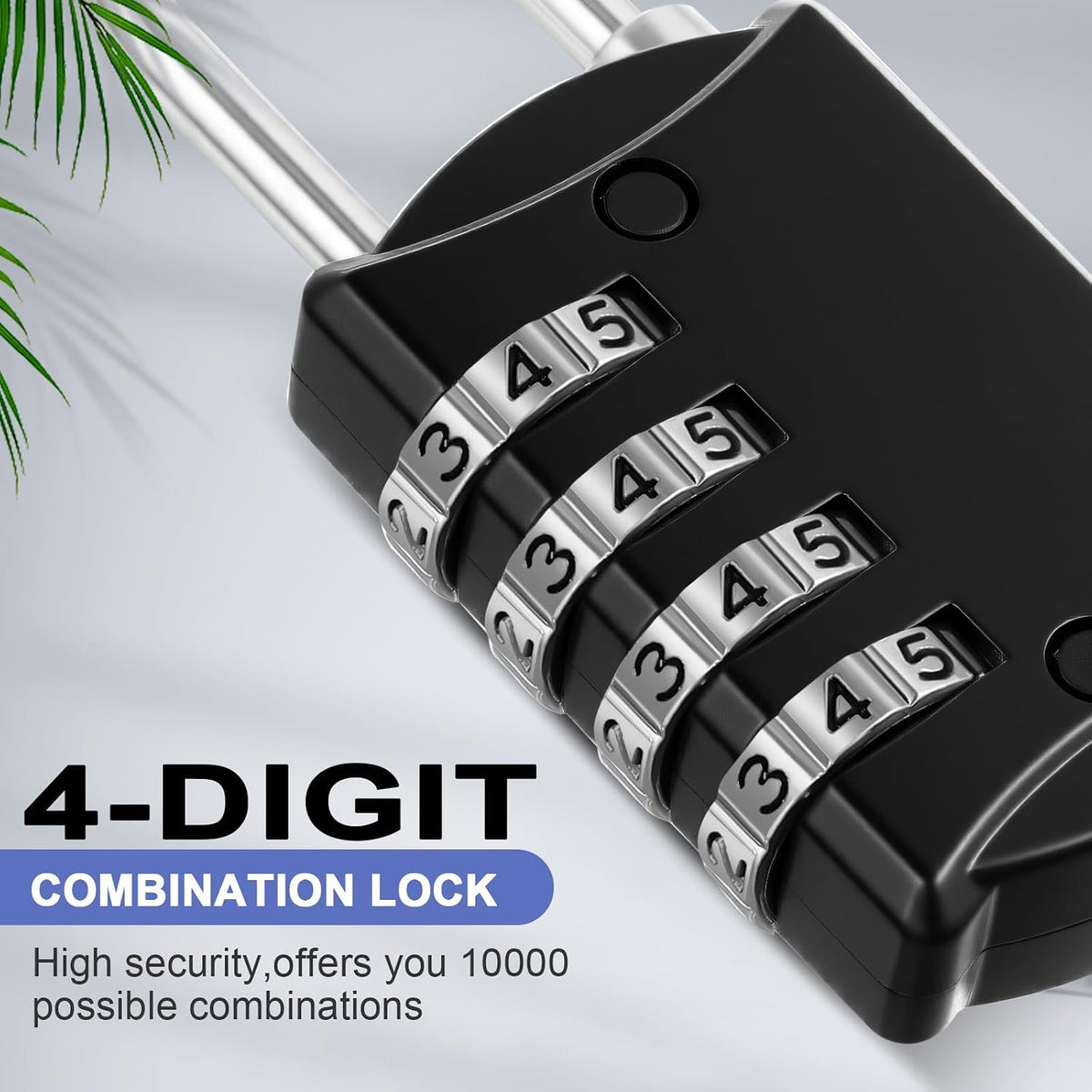Moxweyeni 10 Pcs Digit Combinations Padlock Safe Cipher Lock