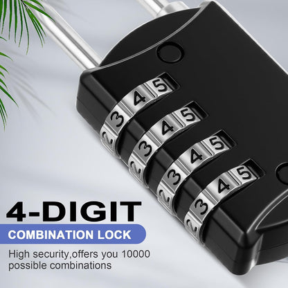 Moxweyeni 10 Pcs Digit Combinations Padlock Safe Cipher Lock