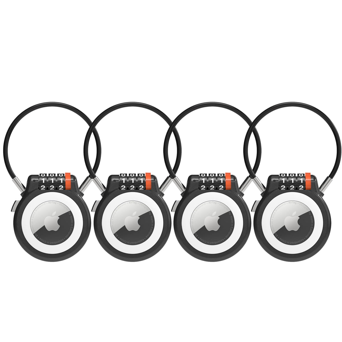 AirTag Holder Lock, Case Compatible with Apple AirTag, 4 Pack