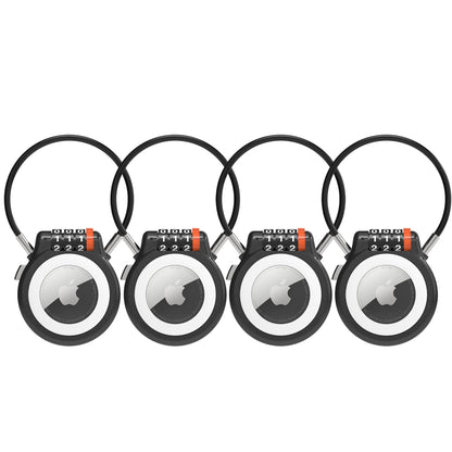 AirTag Holder Lock, Case Compatible with Apple AirTag, 4 Pack