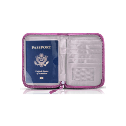 Passport Holder for Travel, RFID Blocking Wallet for Couples Men and Family