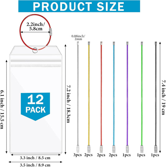 Sabary 12 Pcs Cruise Luggage Tags Holder