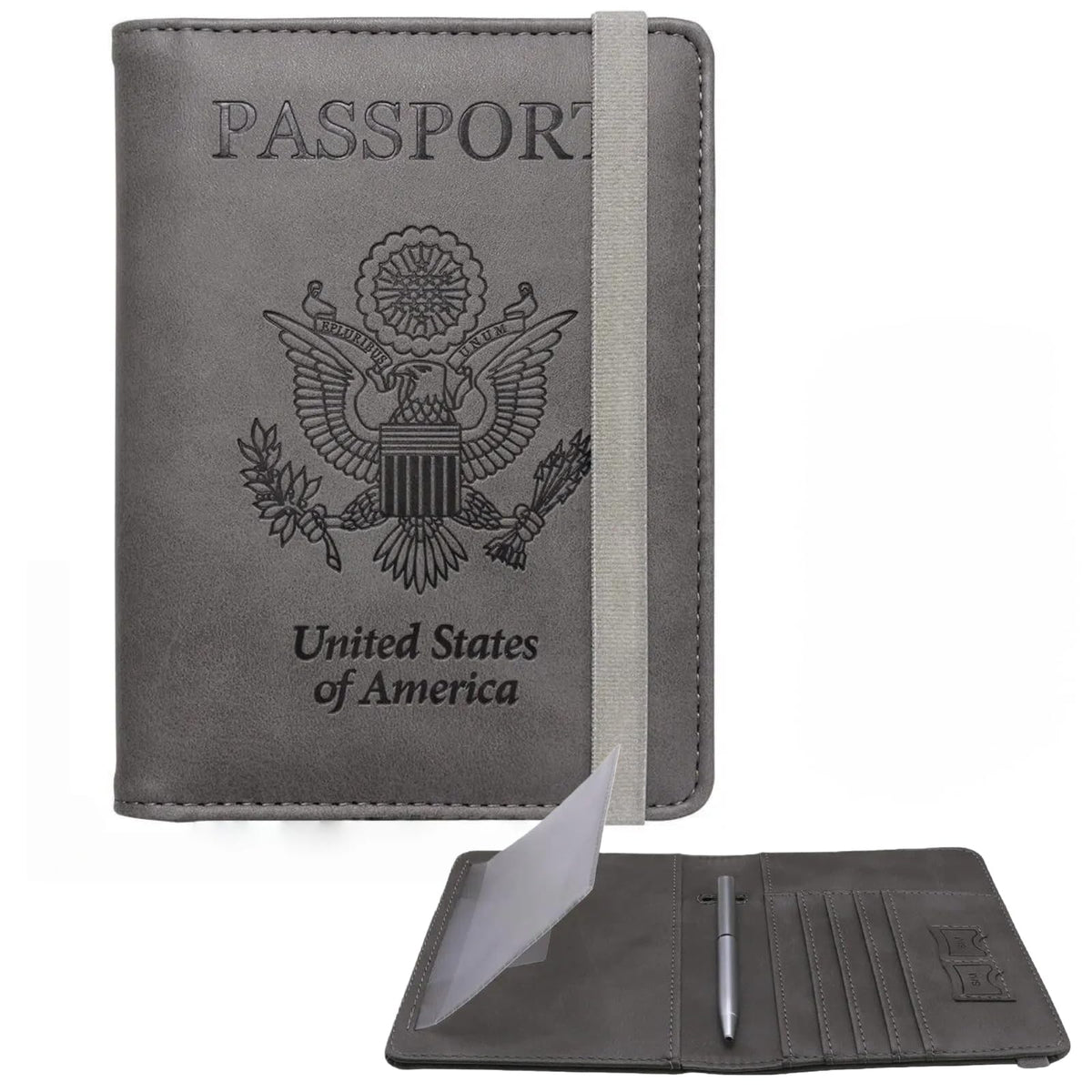 WALNEW Passport Holder for Travel, RFID Passport Wallet, Travel Essentials