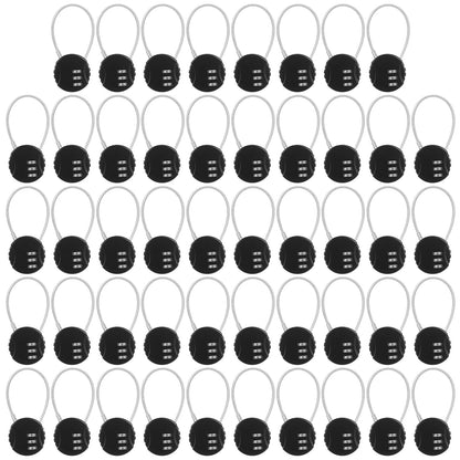 Moxweyeni 8 Pack 3 Digit Combination Cable Padlock,Multi Color