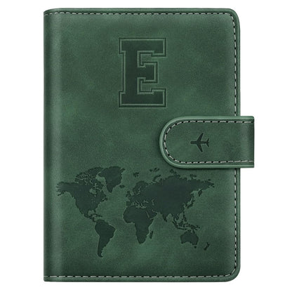 Passport Holder Cover Initial Letter A-Z Travel Wallet Personalized