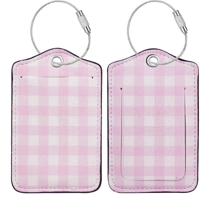 Luggage Tag, Premium Faux Leather Travel ID Tag, Stylish Suitcase Accessory