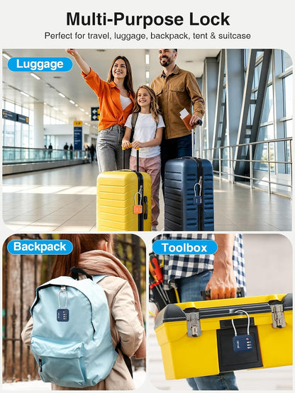 Miroddi TSA Lock for Luggage, Works with Apple Find My & Google Find Hub