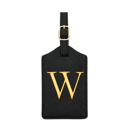 Luggage Tag PU Leather for Suitcase Baggage Handbag Travel Bag Label Suitcase Tag Suitcase Label Tag w. Name Card & Privacy Cover (E)