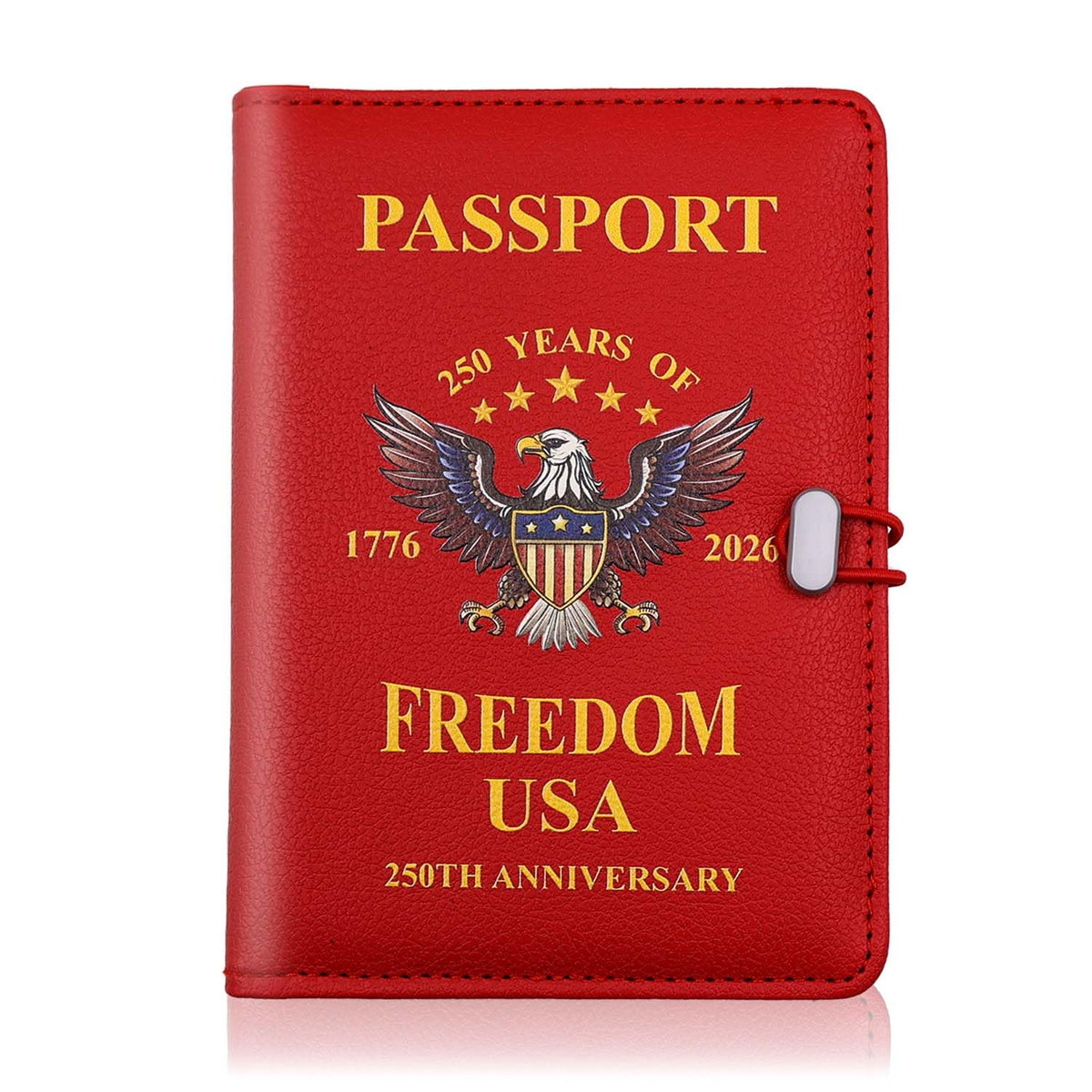 Melsbrinna Premium Leather Passport Holder Covers Case, Waterproof Rfid Blocking Travel Wallet Passport Holder with Pen Holder, Cute Passport Book for Women/Men