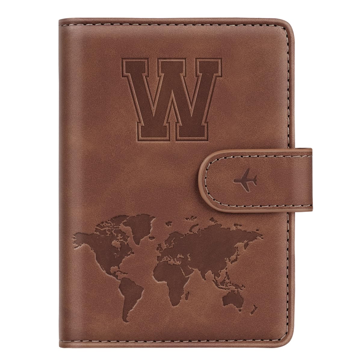 Passport Holder Cover Initial Letter A-Z Travel Wallet Personalized