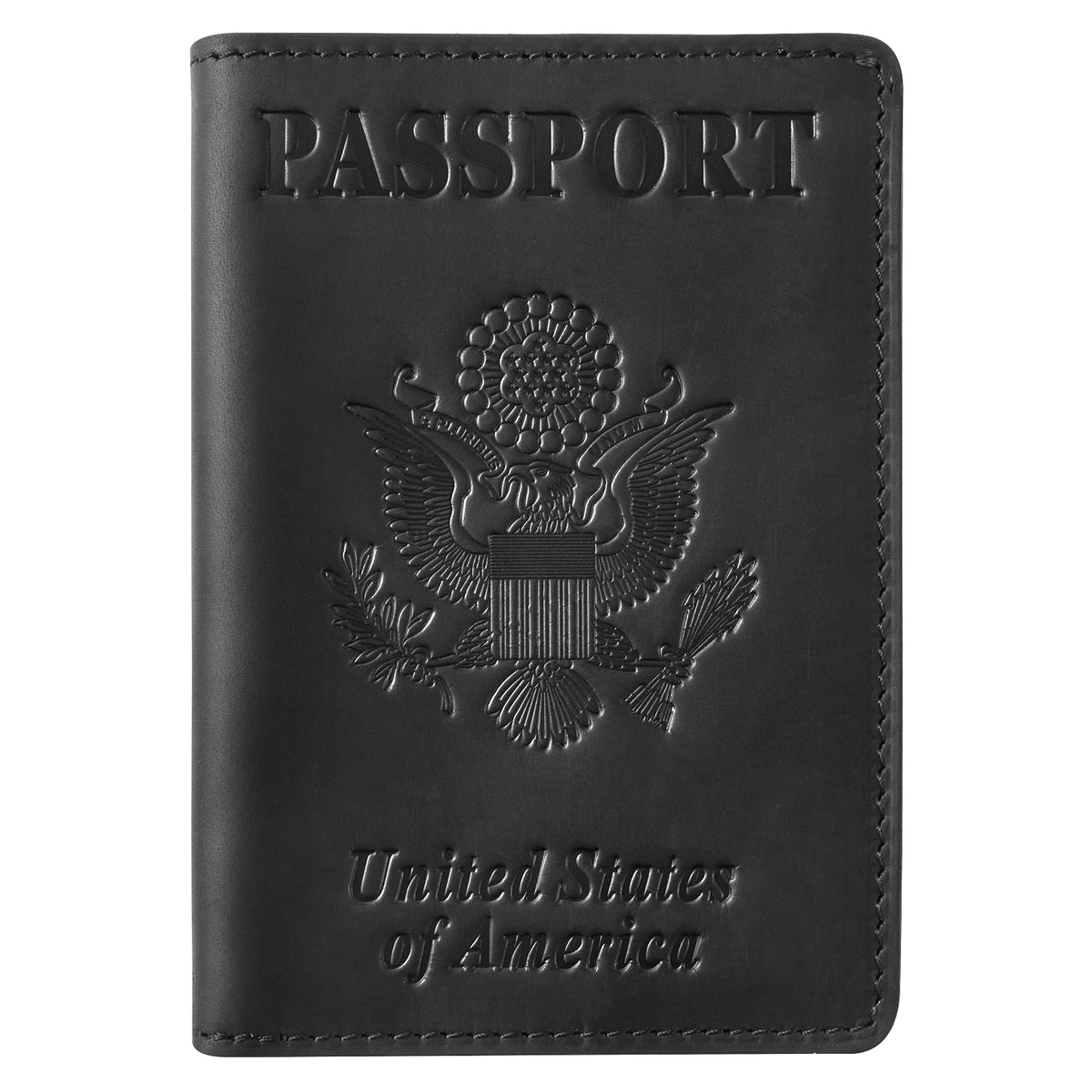 Jack&Chris Leather Passport Holder, Handmade Passport cover, Travel Wallet Cover Case for Men and Women, Leather Travel Documents Organizer Protector, JC107