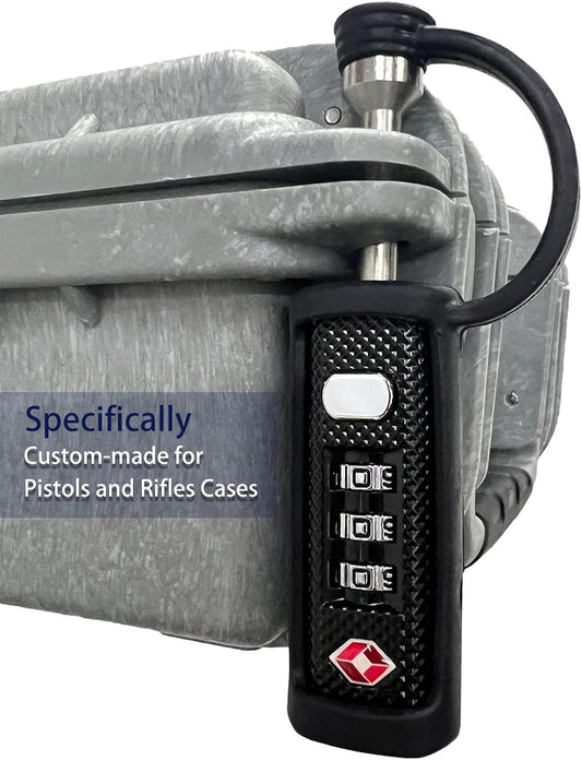 LAFENLIN TSA Lock for Gun Case, 3-Dial Combo Padlock