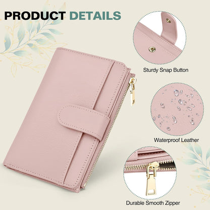 RFID Passport Holder for Travel, Leather Passport Cover Travel Wallet