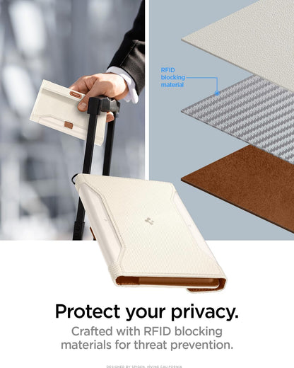 Spigen Life Passport Card Cover Holder, RFID Blocking