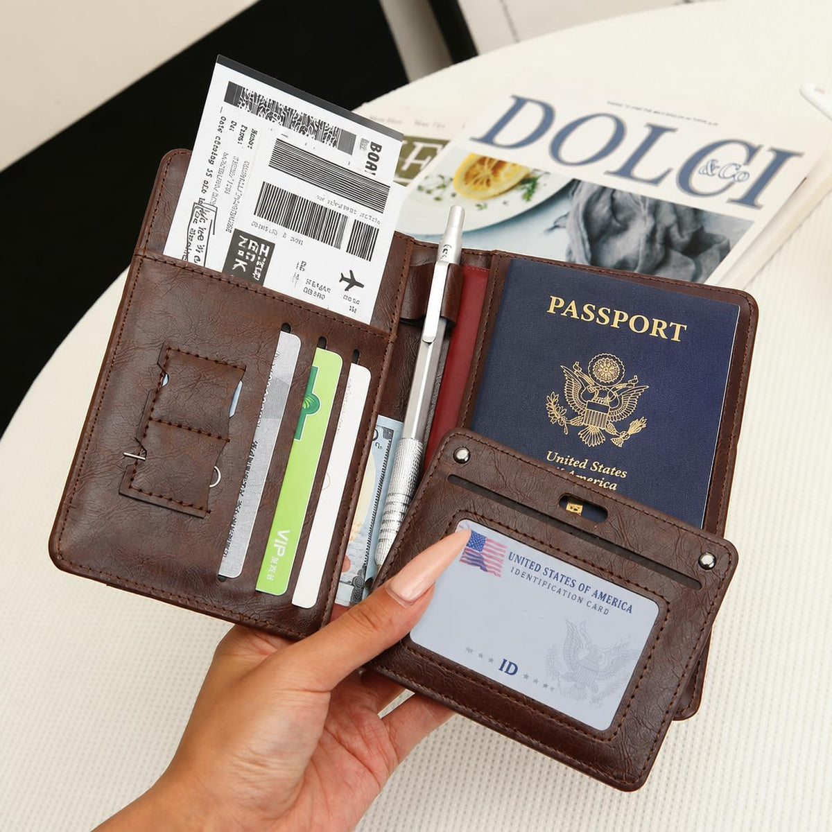 RFID Passport Holder for Travel, Slim Passport Wallet Travel
