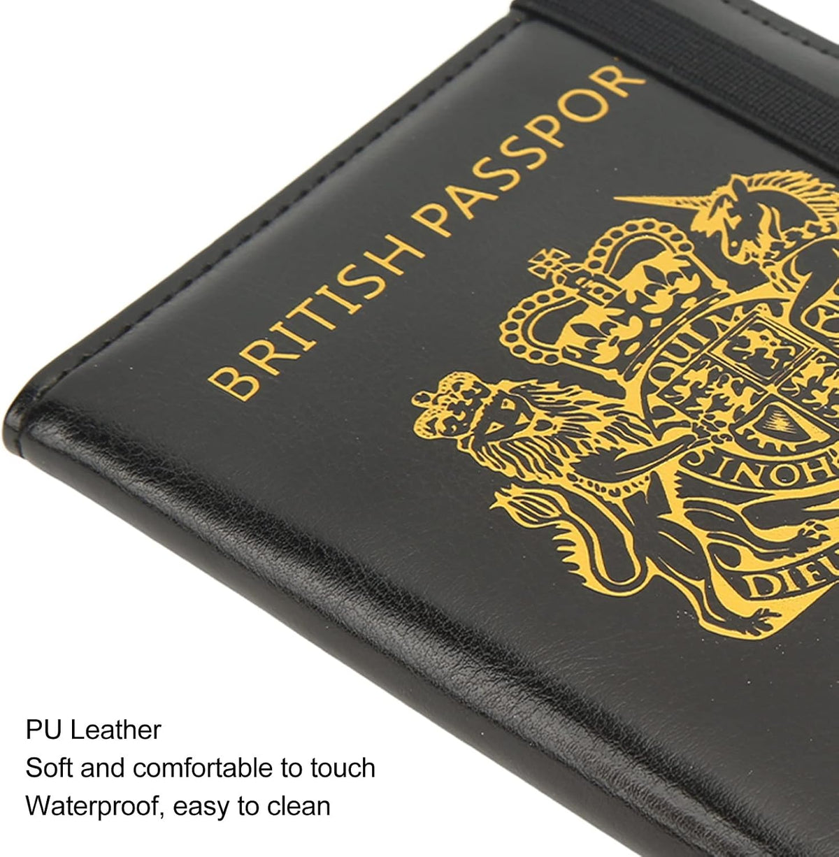 Britain Passport Cover Passport Holder Cover Leather Passport Holder UK Passport Cover for Passport, Business Cards, Credit Cards, Boarding Passes