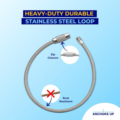 Carnival Cruise Luggage Tag Holders [4 Pack] – Waterproof, Durable Plastic with Steel Loops – Fits All Carnival Ships for Cruising in 2025, 2026 and 2027 – Cruise Essentials by AnchorsUp