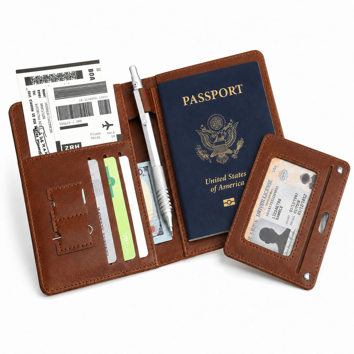 RFID Passport Holder for Travel, Slim Passport Wallet Travel