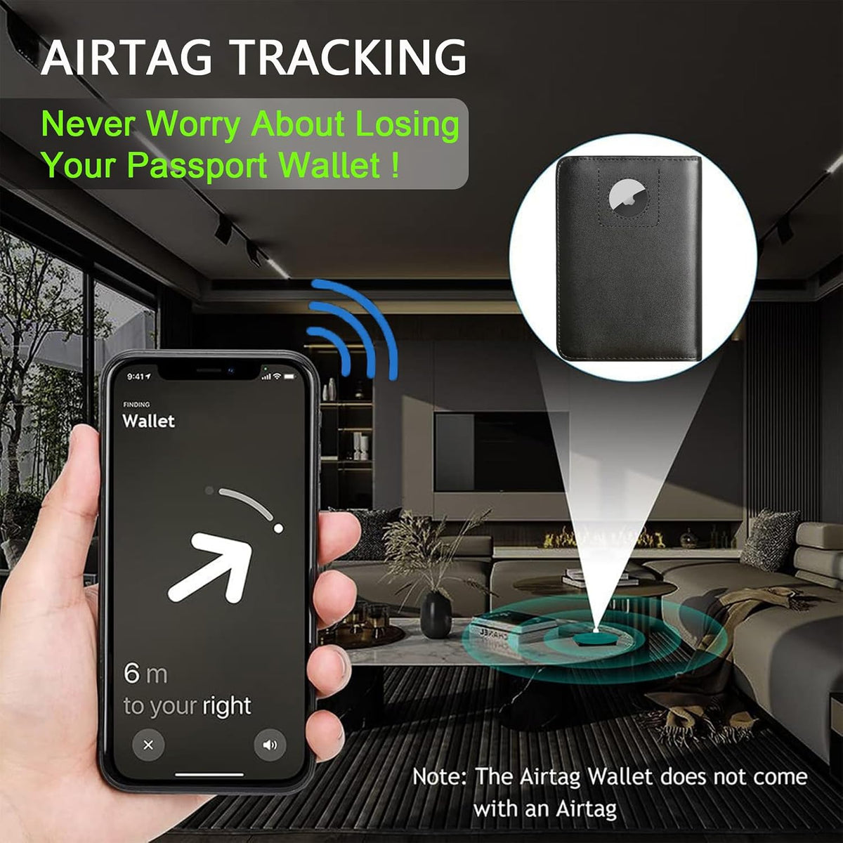 Airtag Passport Holder, Travel Essentials, Passport Cover, RFID Wallet