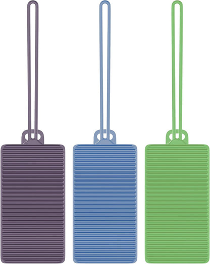 Travelon Set of 3 Silicone Privacy Luggage Tags