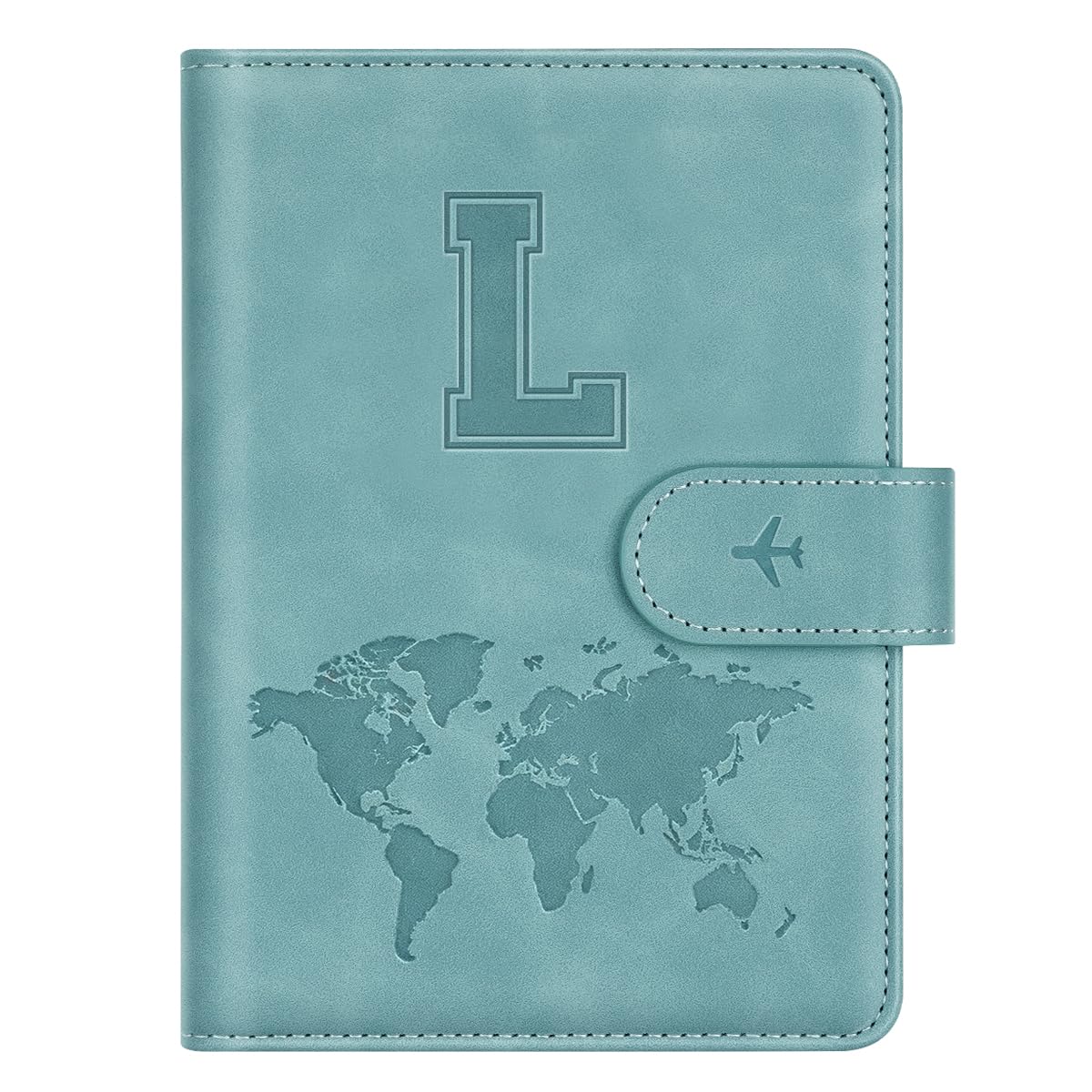 Passport Holder Cover Initial Letter A-Z Travel Wallet Personalized