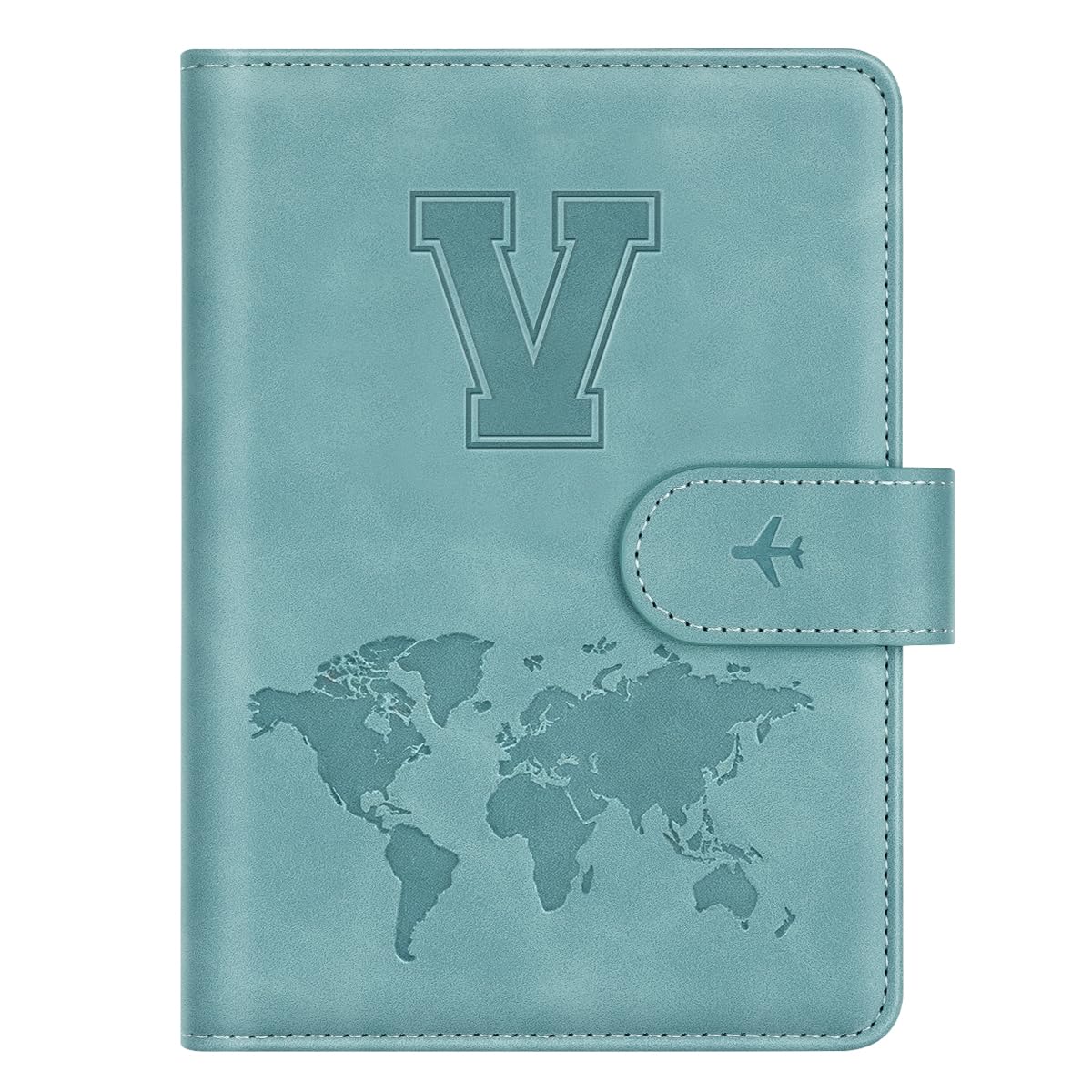 Passport Holder Cover Initial Letter A-Z Travel Wallet Personalized