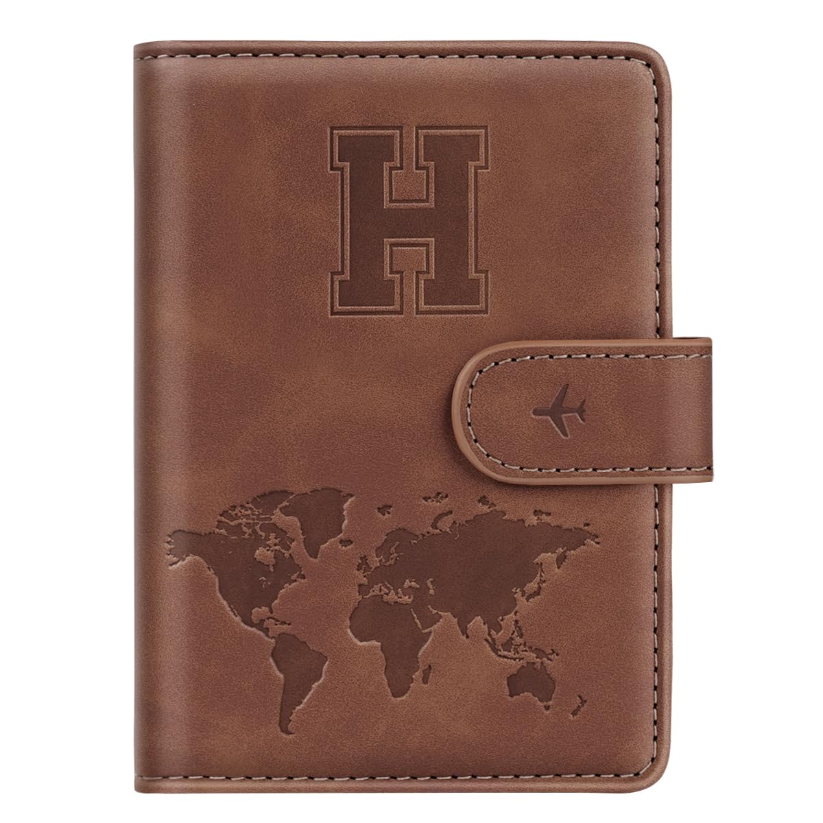 Passport Holder Cover Initial Letter A-Z Travel Wallet Personalized