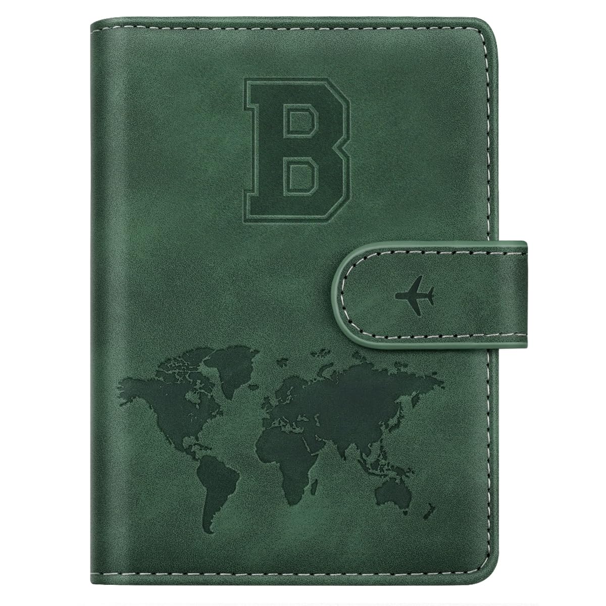 Passport Holder Cover Initial Letter A-Z Travel Wallet Personalized