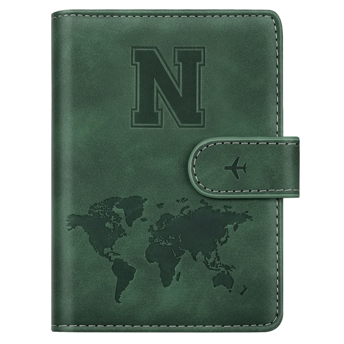 Passport Holder Cover Initial Letter A-Z Travel Wallet Personalized