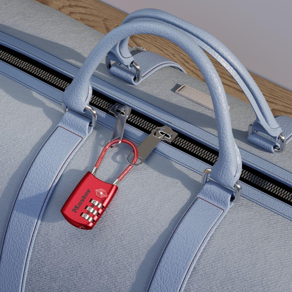 Master Lock TSA Approved Combination Luggage Lock, 2-Pack, 4688REDEC2