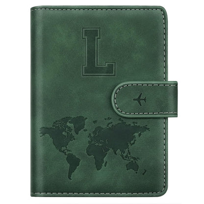 Passport Holder Cover Initial Letter A-Z Travel Wallet Personalized