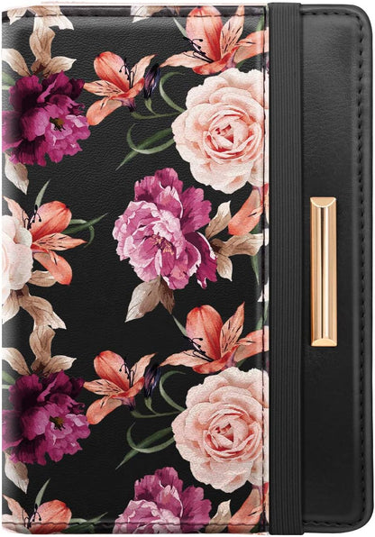Coco Rossi Passport Holder Cover RFID Cute Slim Travel Wallet Women