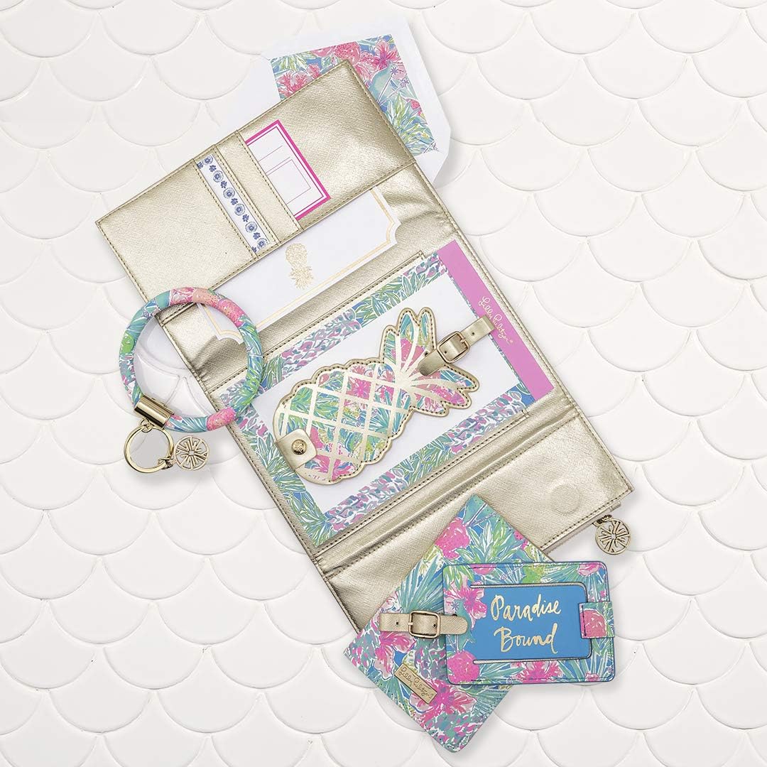 Lilly Pulitzer Leatherette Passport Holder, Swizzle In