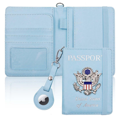 Passport Holder for Travel,Passport Cover Case with RFID (purple)