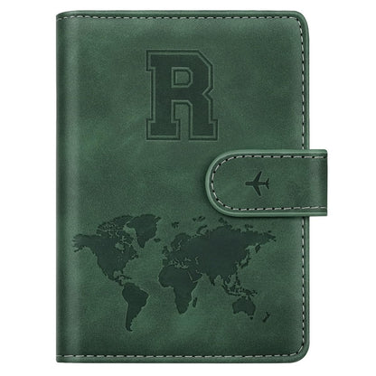 Passport Holder Cover Initial Letter A-Z Travel Wallet Personalized