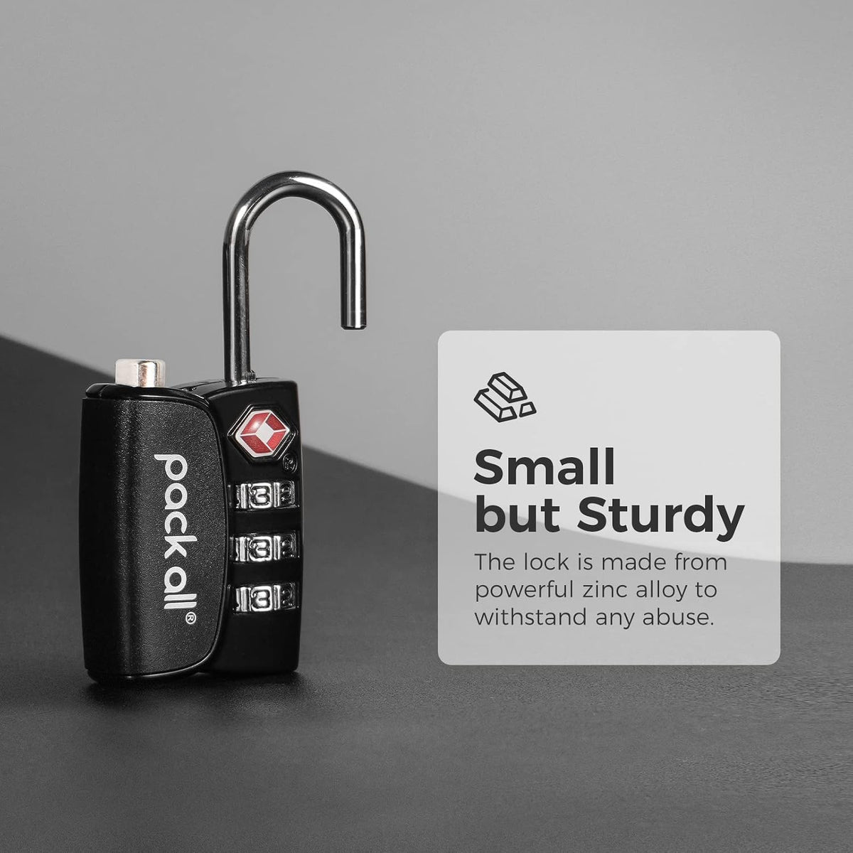 pack all TSA Approved Travel Luggage Locks, Resettable 3-Digit Code