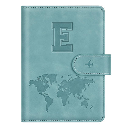 Passport Holder Cover Initial Letter A-Z Travel Wallet Personalized