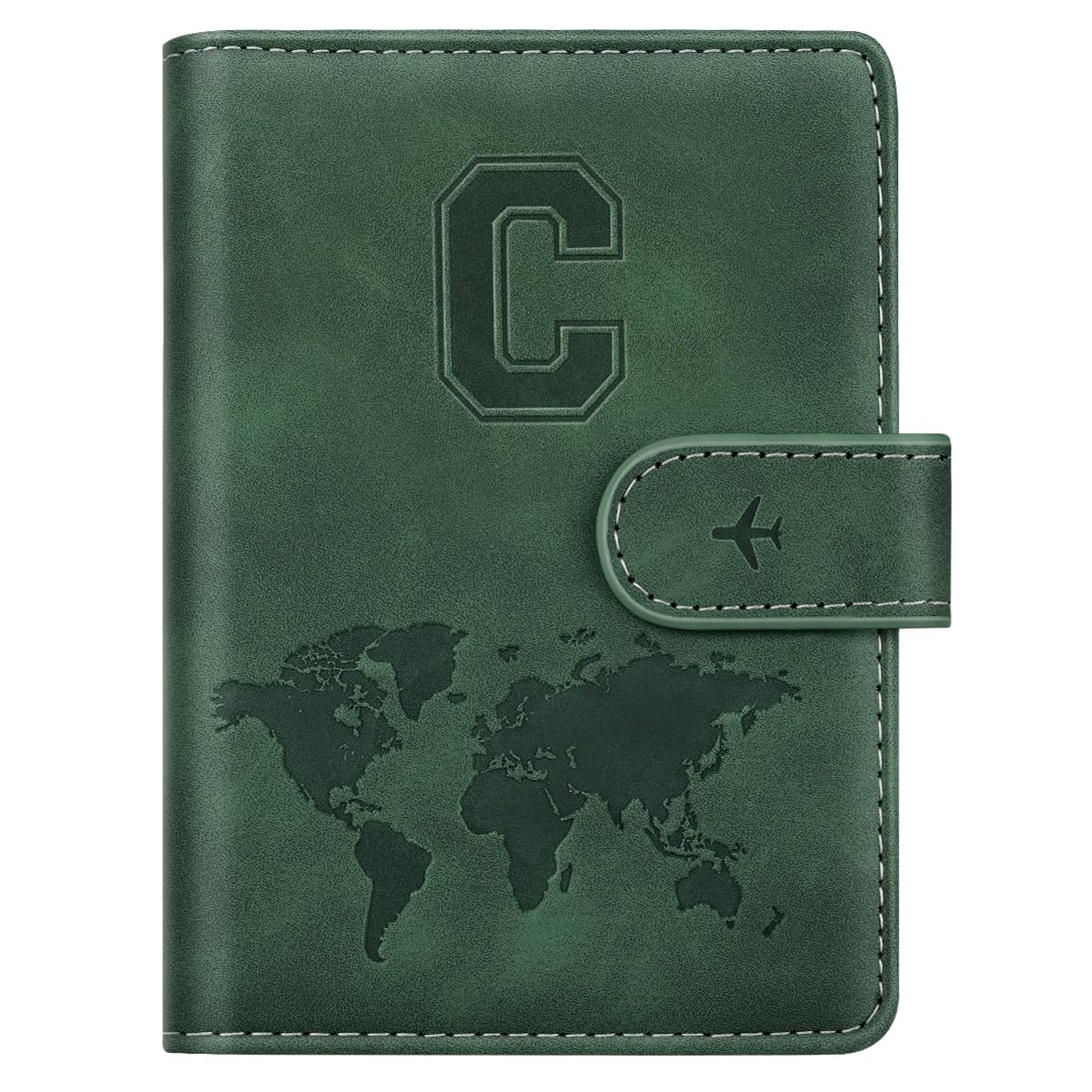 Passport Holder Cover Initial Letter A-Z Travel Wallet Personalized